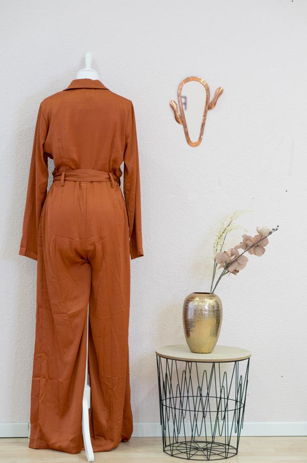 
                  
                    Charger l&amp;#39;image dans la galerie, Ladies Woven combinaison - Brown Rust - Flow Fashion 
                  
                