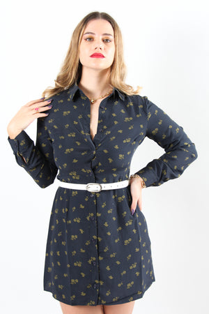 
                  
                    Load the image in the gallery,Dark blue patterned dress
                  
                