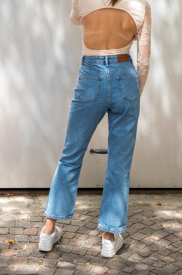 
                  
                    Charger l&amp;#39;image dans la galerie, High waist straight jeans - NAKD vetements
                  
                