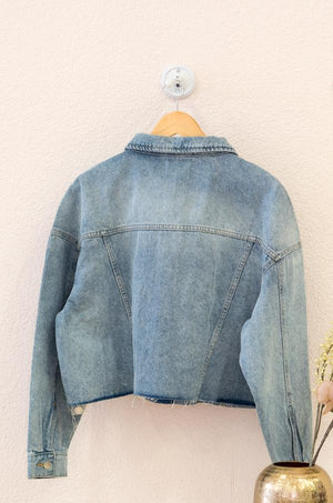 
                  
                    Load the image in the gallery,Cropped Oversized Denim Jacket
                  
                