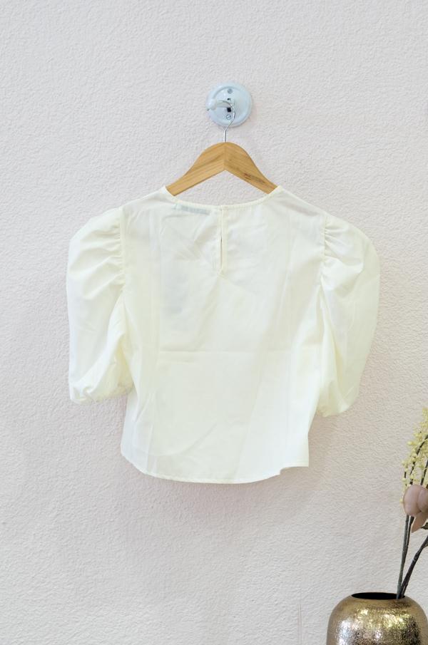 
                  
                    Load the image in the gallery,Puff Shoulder Short Sleeve Blouse
                  
                